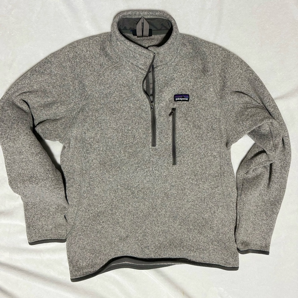 Grey Patagonia Quarter-Zip Better Womens  Sweater